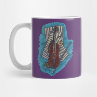 Violin, Bow and Sheet Music Mug